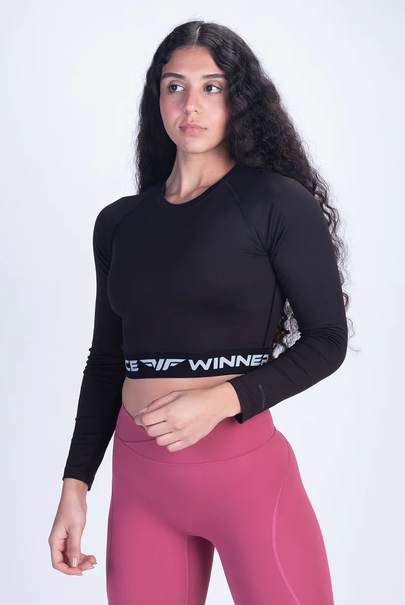 Women-Olenna Long Sleeve Crop Top