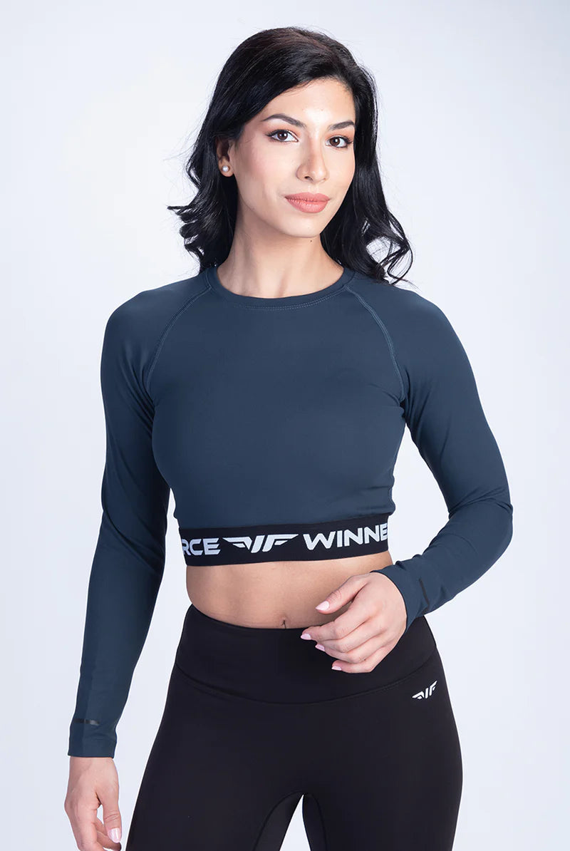 Women-Olenna Long Sleeve Crop Top