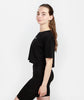 Women-Essential Cropped Oversize T-shirt