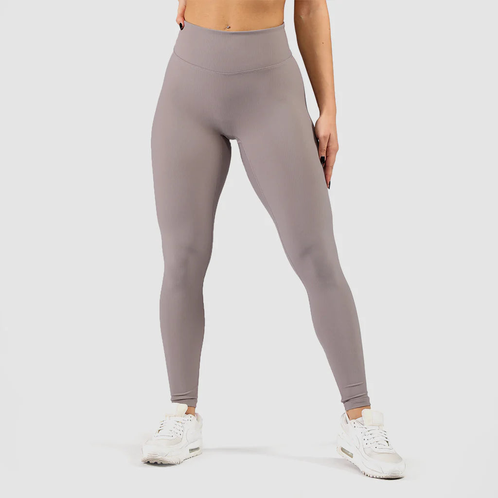 women elite ribbed legging (purple)