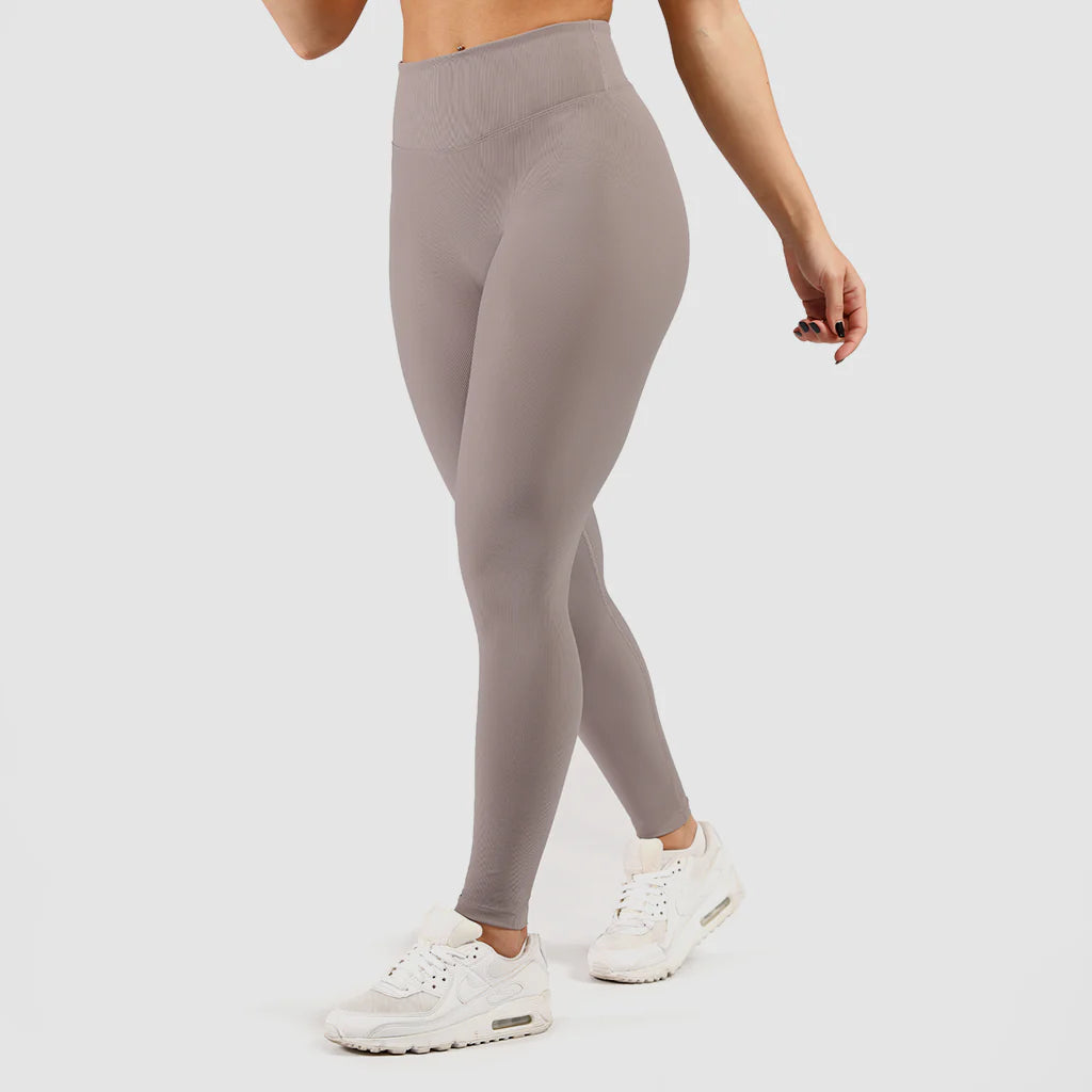 women elite ribbed legging (purple)