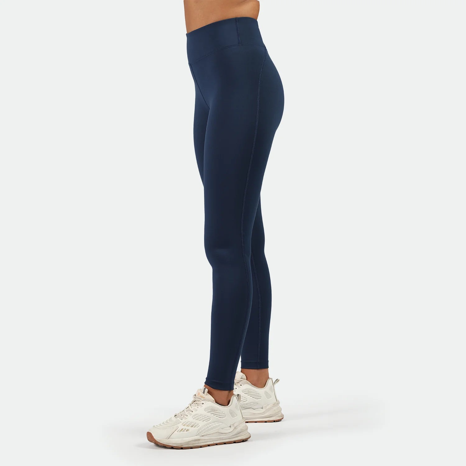 women go beyond back cut legging (navy blue)