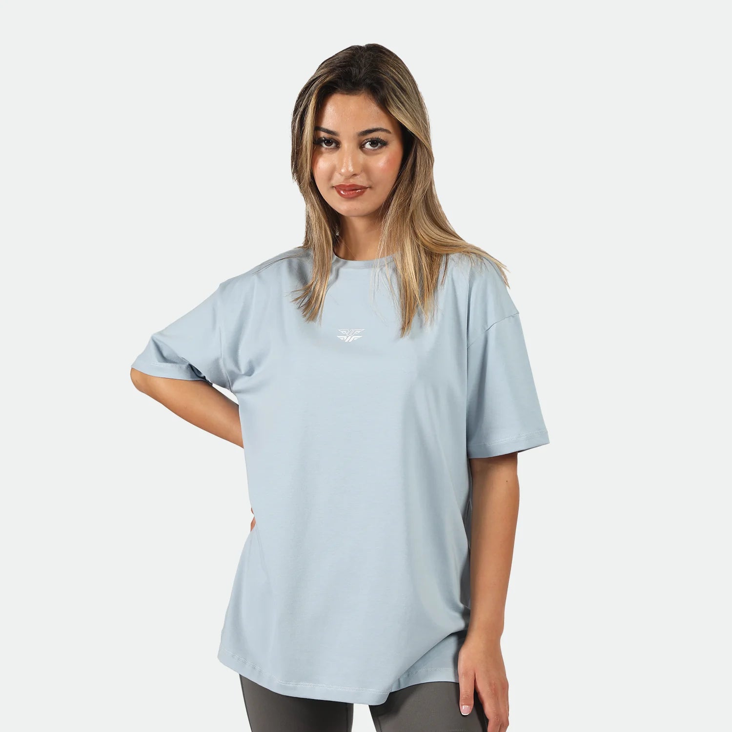 women go beyond oversize tshirt (angel blue)