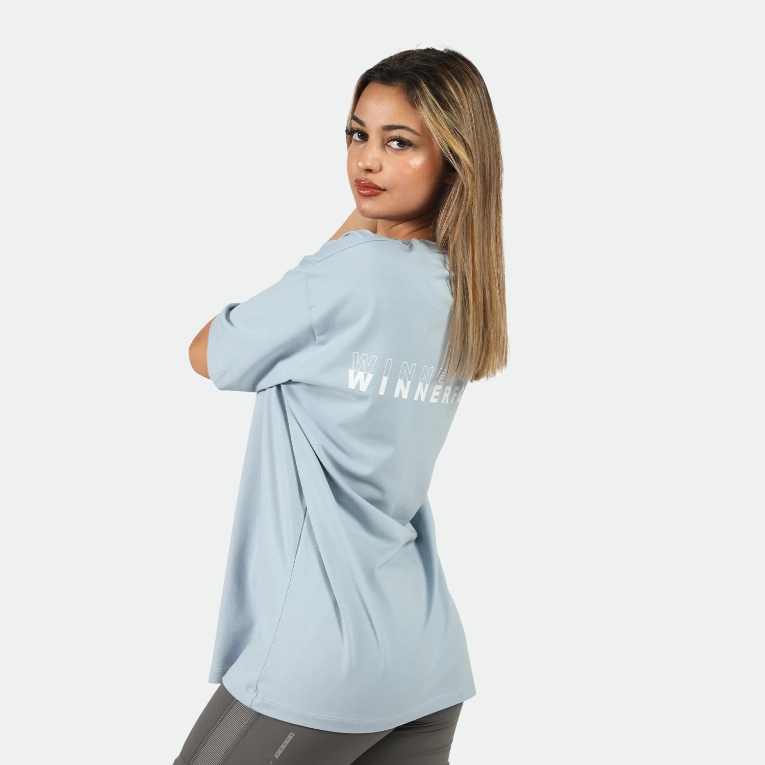 women go beyond oversize tshirt (angel blue)