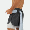 men go beyond dynamic short 2 in 1 (panthom grey)