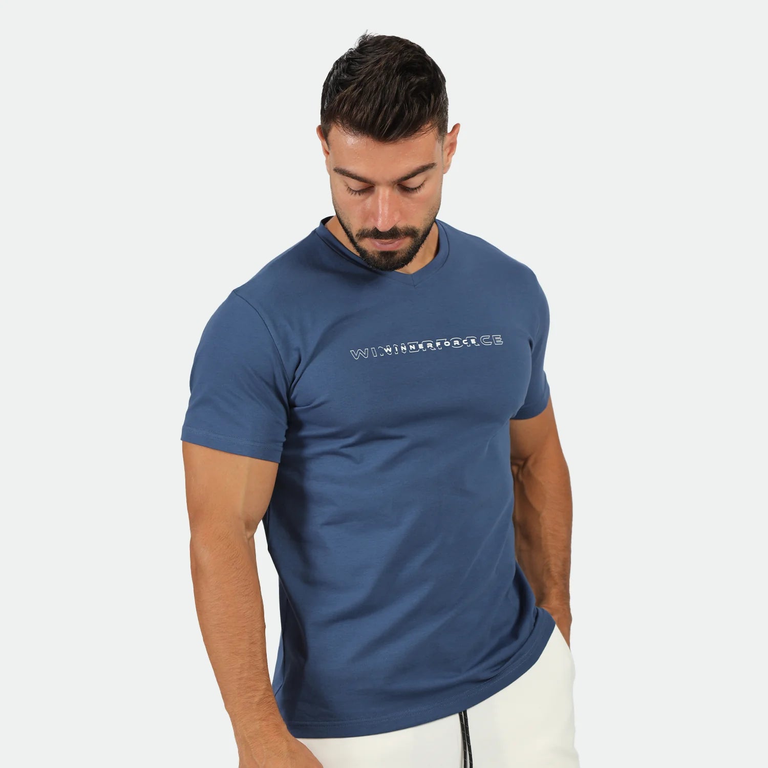 men go beyond vital tshirt (blue opal)